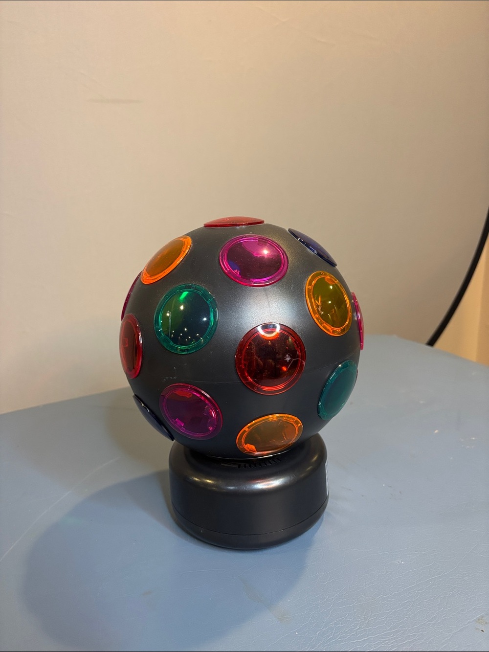 Multicolor Disco Party Light Sphere - Black